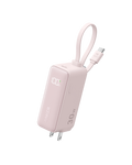 Anker Power Bank (30W, 5k, Fusion, Built-In USB-C Cable) E2 Pink