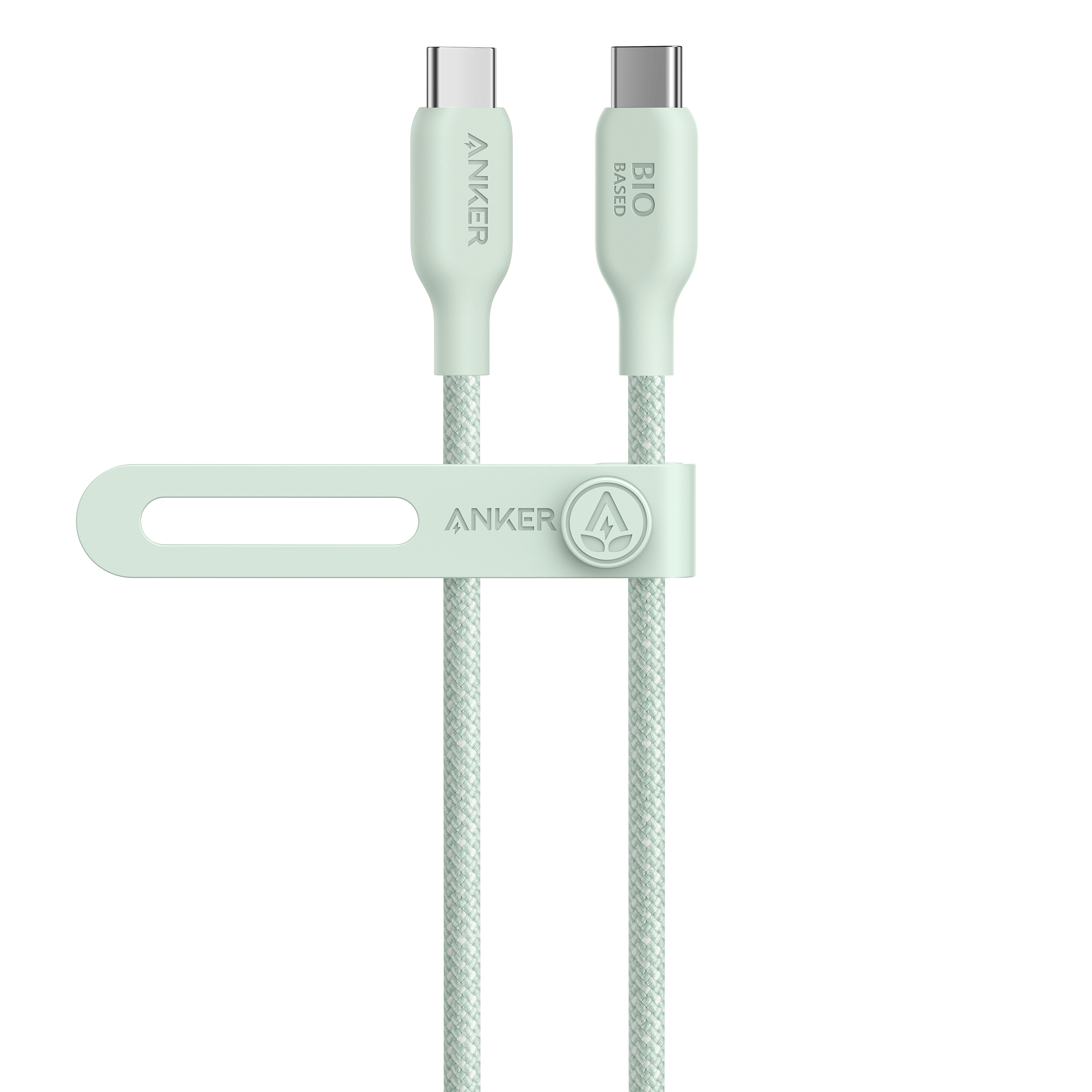Anker 543 USB-C to USB-C Cable (Bio-Braided) S1 3 ft / Buds Green