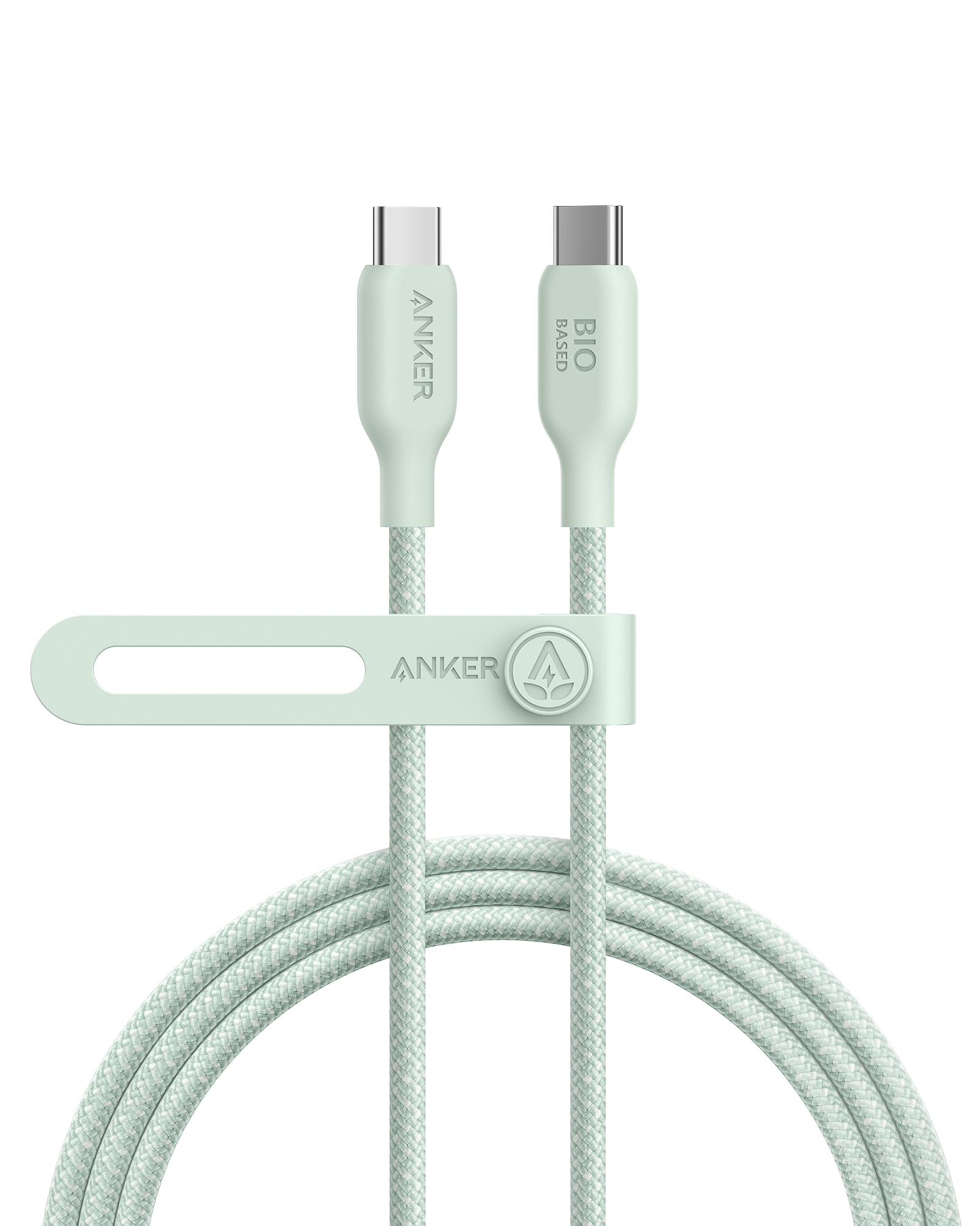 Anker 543 USB-C to USB-C Cable (Bio-Braided) S1 6 ft / Buds Green