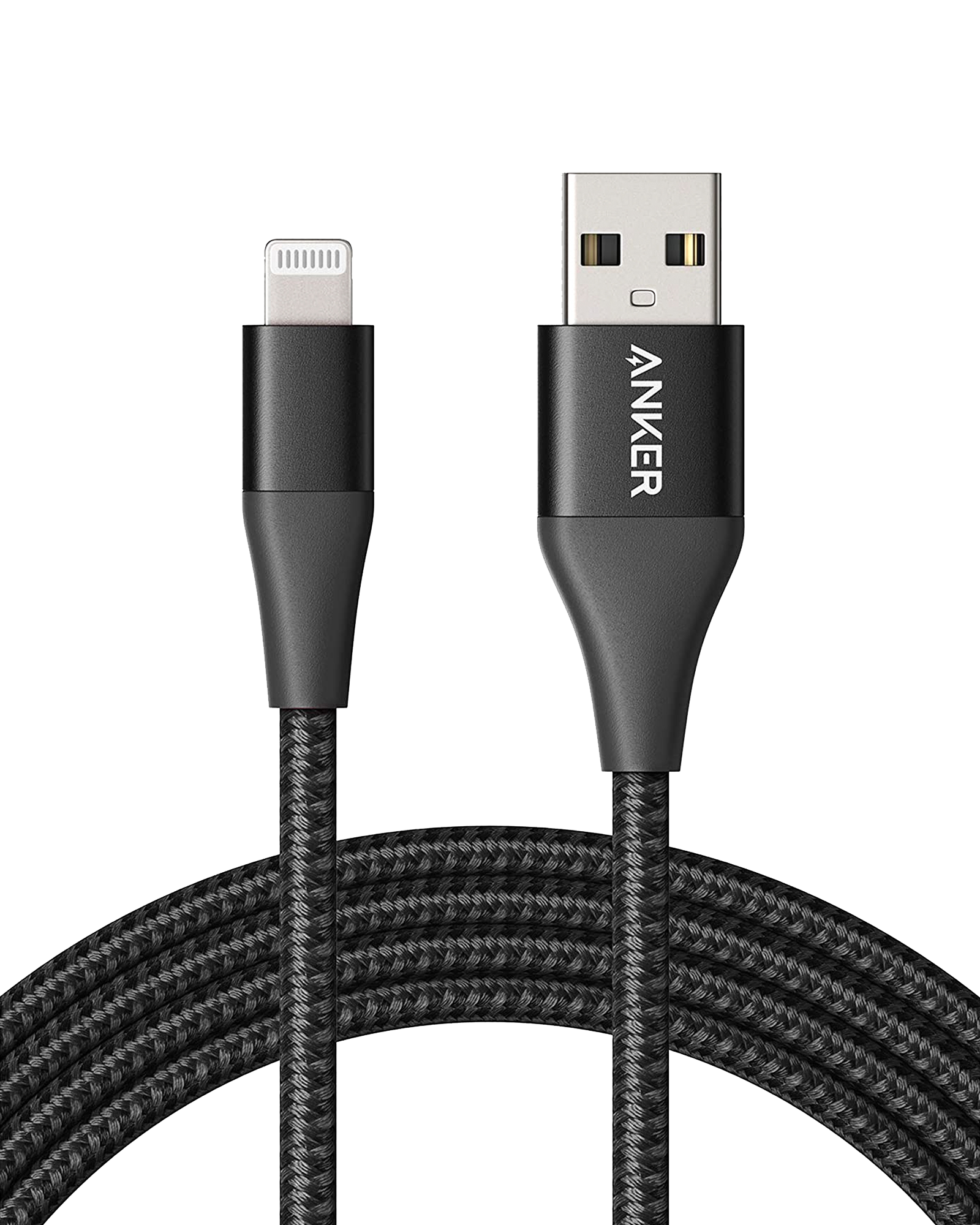 Anker 551 USB-A to Lightning Cable (3 ft / 6 ft / 10 ft) B4 Black / 6ft