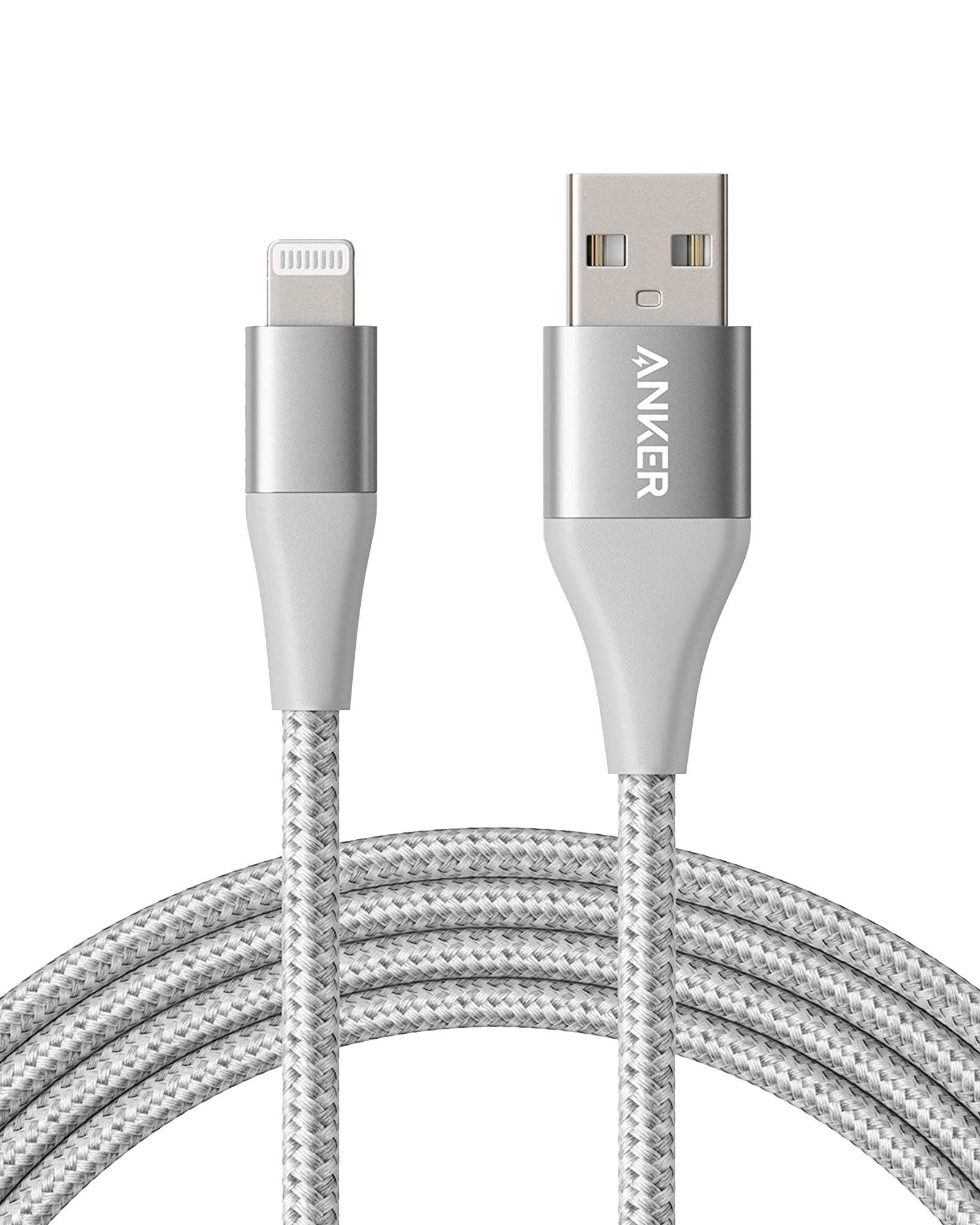 Anker 551 USB-A to Lightning Cable (3 ft / 6 ft / 10 ft) B4 Silver / 6ft