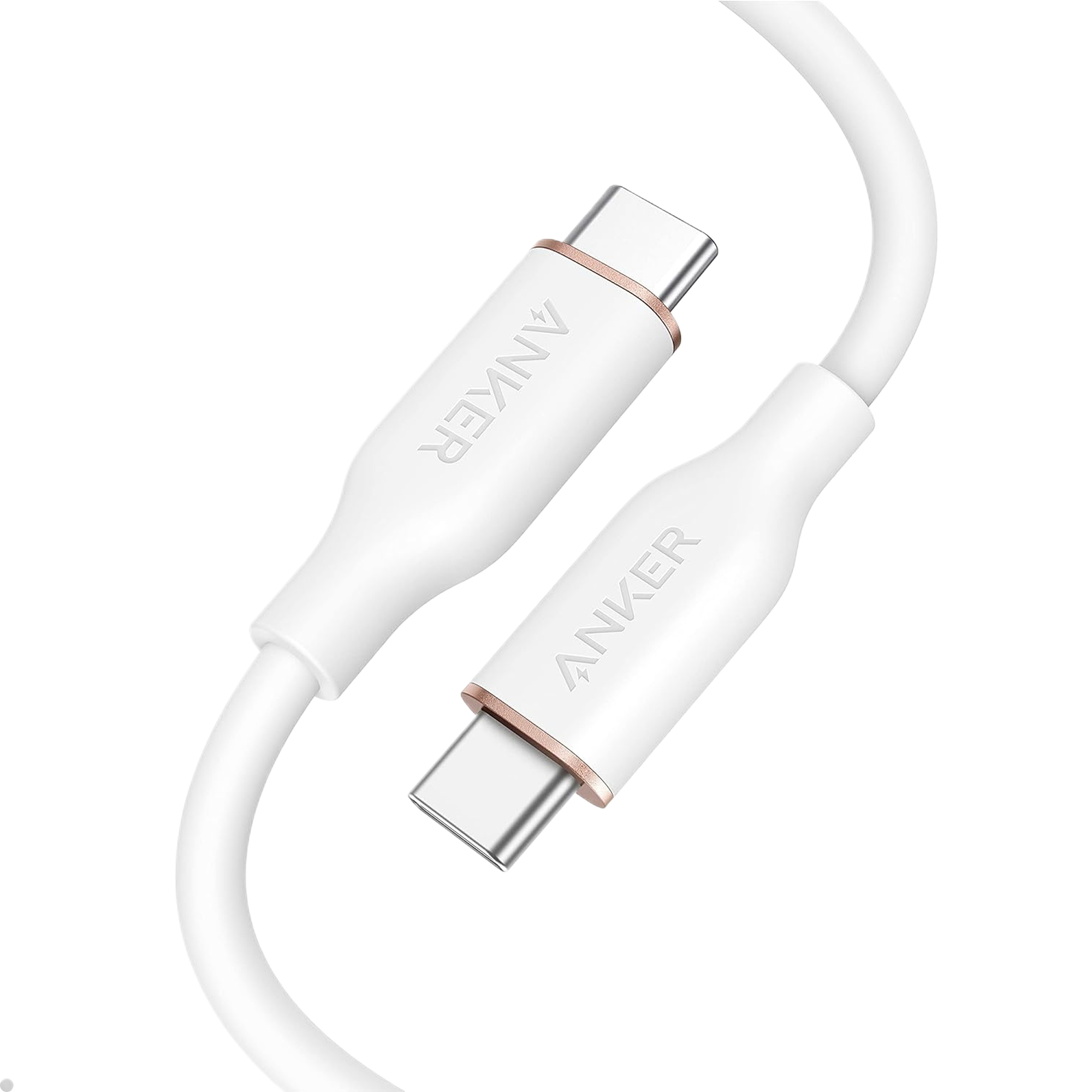 Anker 643 USB-C to USB-C Cable (Flow, Silicone) J1 3ft / 240W / Cloud White