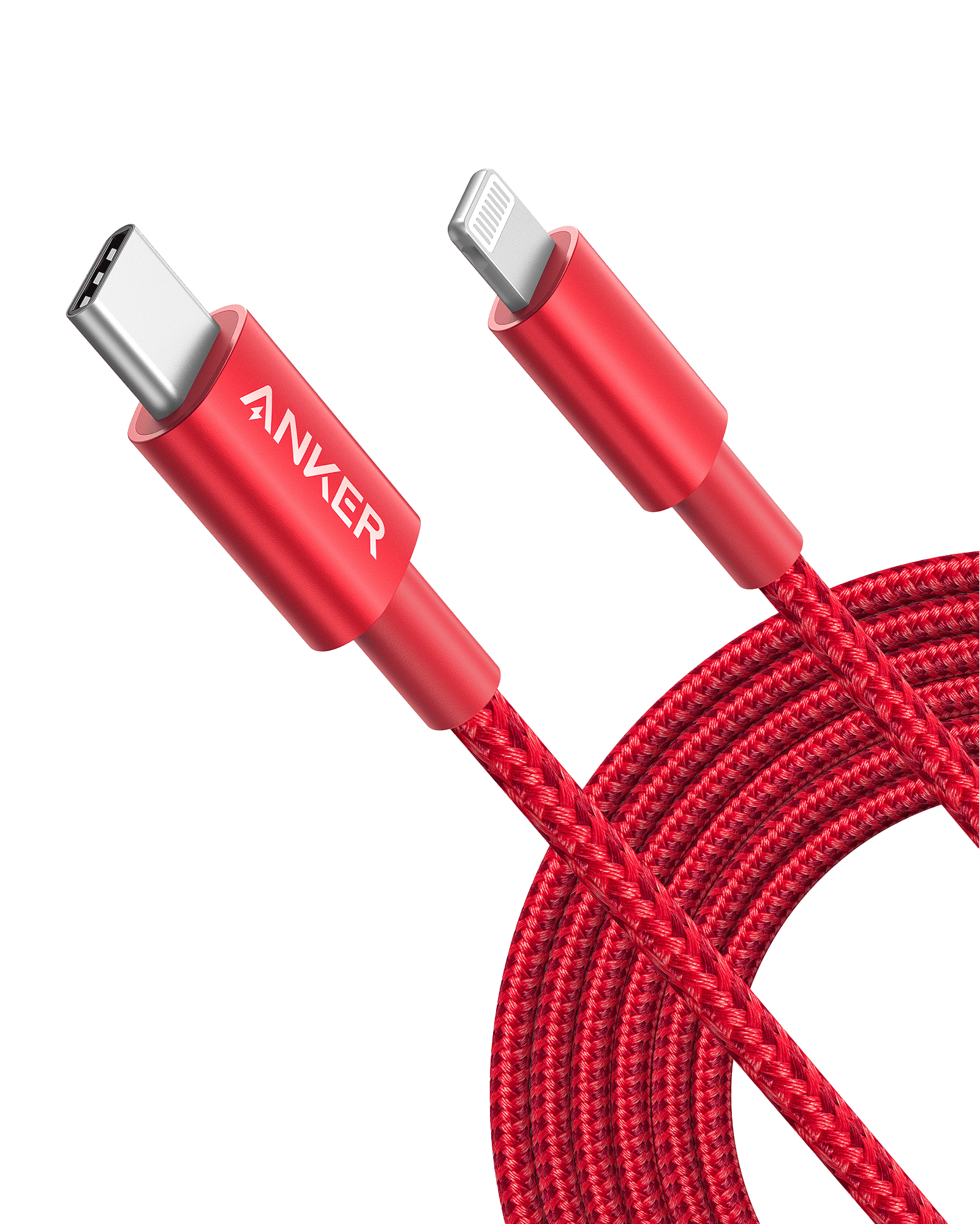 Anker 331 USB-C to Lightning Cable Y1 Red / 10ft