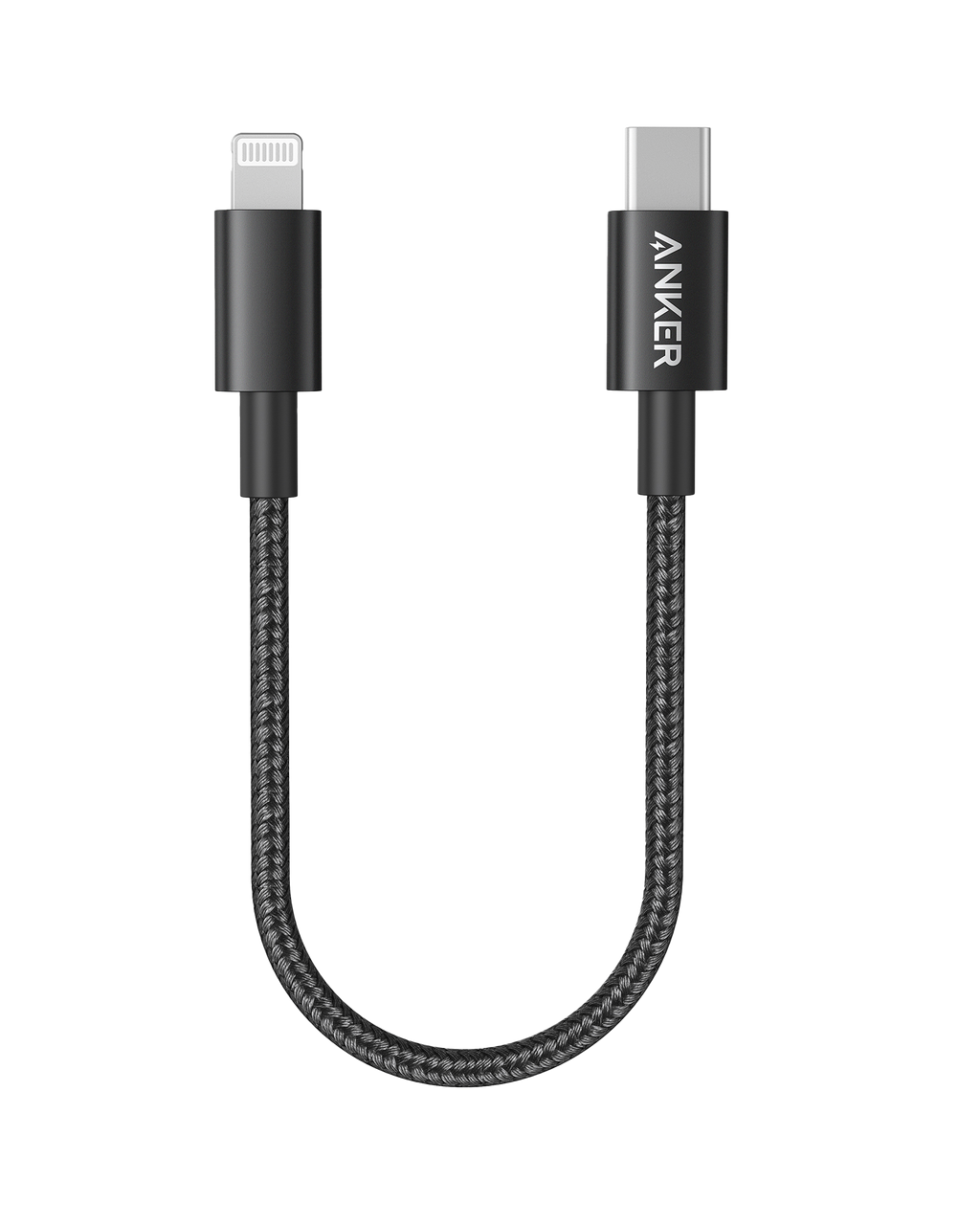 Anker braided cable with USB-C, Lightning for secure connection