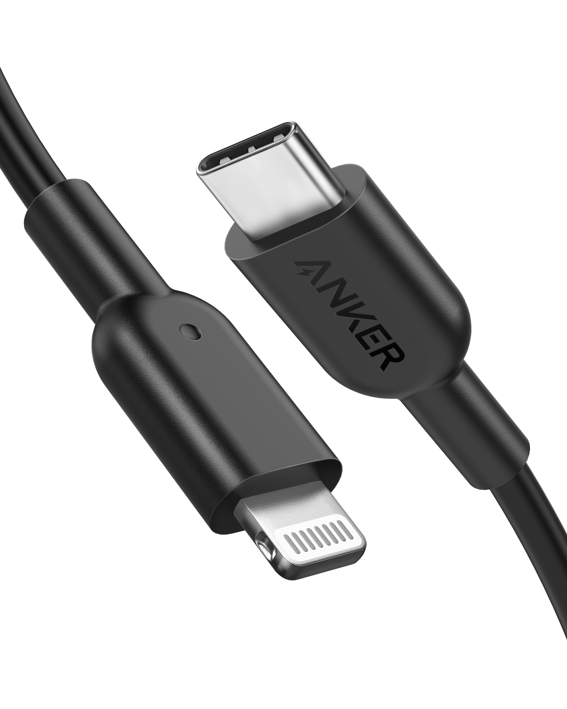 Anker 321 USB-C to Lightning Cable (3 ft / 6 ft / 10 ft) N6 Black / 3ft