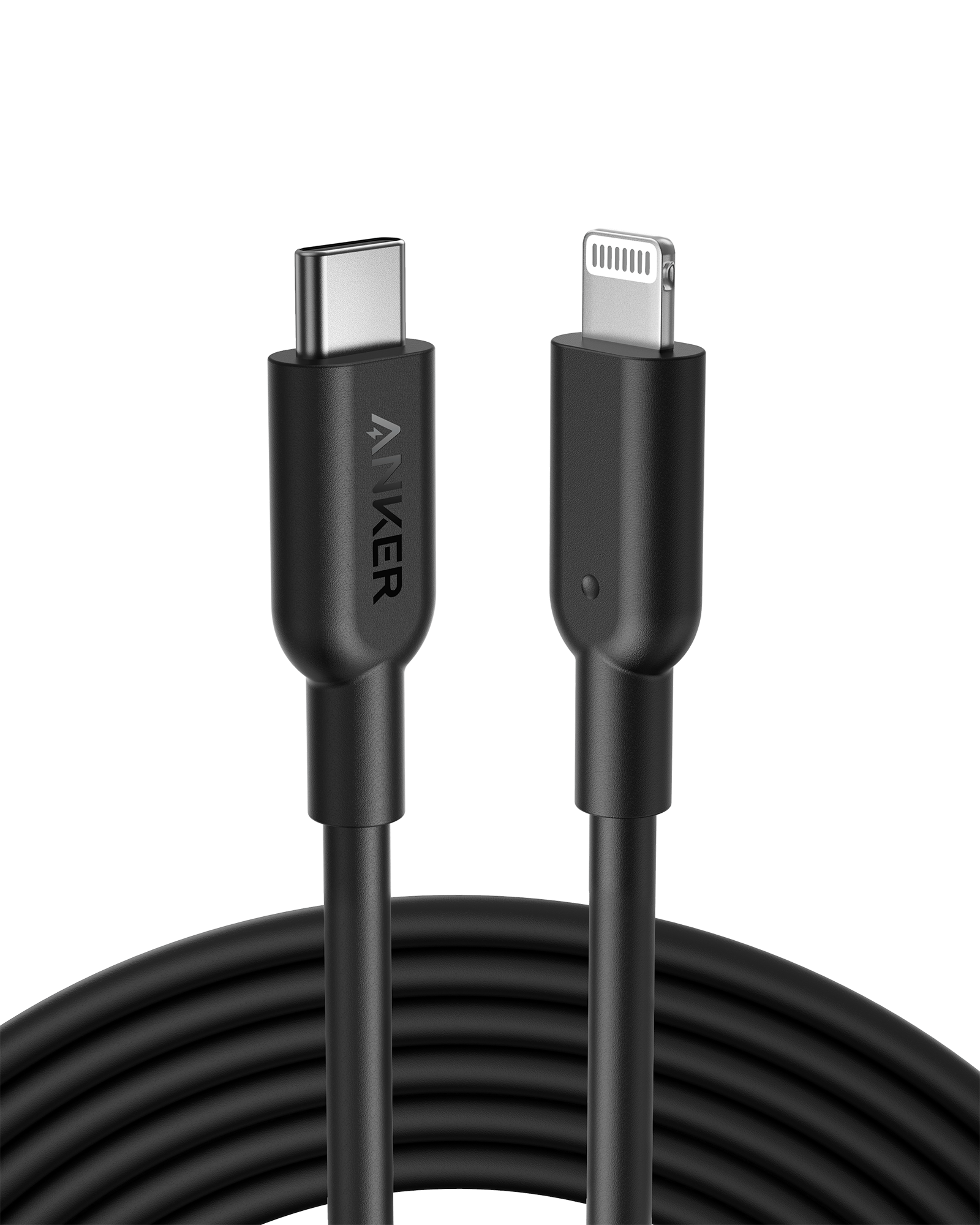 Anker 321 USB-C to Lightning Cable (3 ft / 6 ft / 10 ft) N6 Black / 10ft