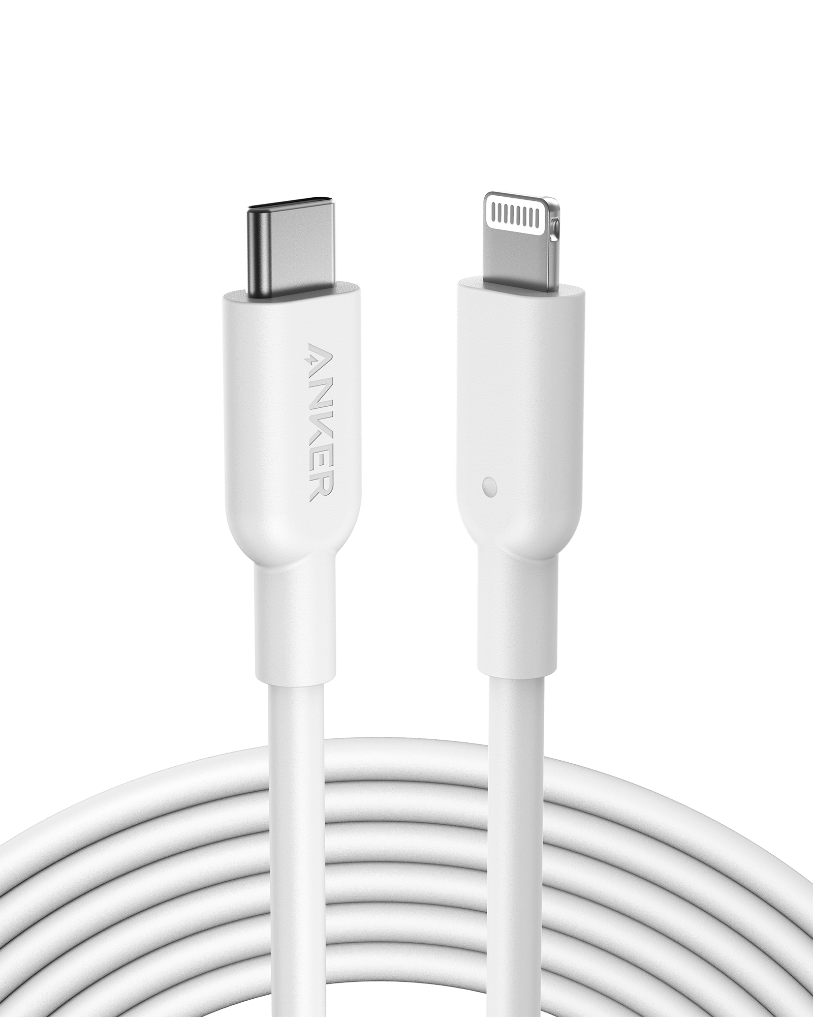 Anker white USB-C to Lightning cable for Keyword