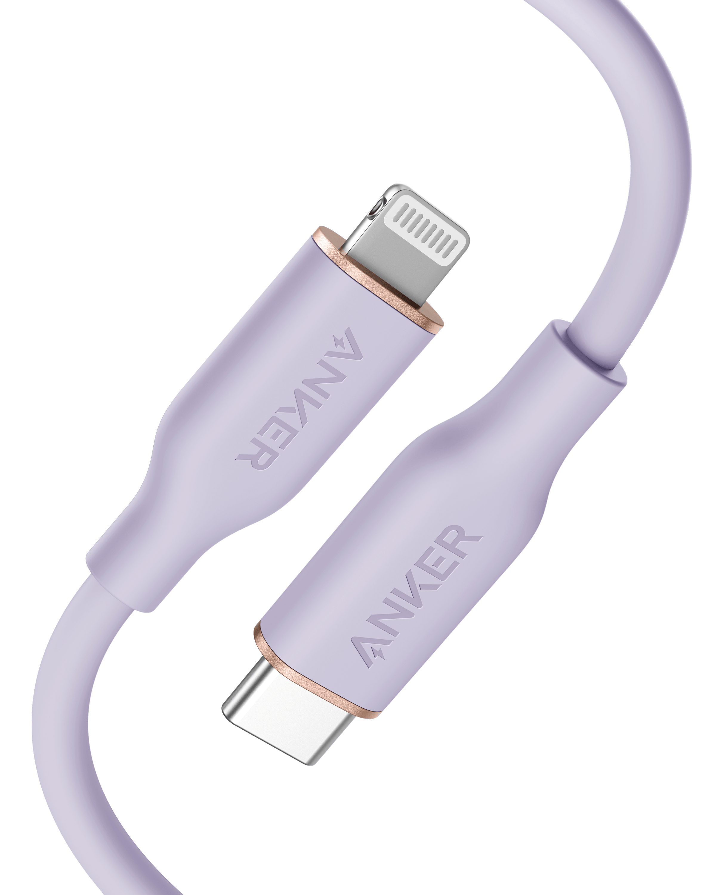 Anker 641 USB-C to Lightning Cable (Flow, Silicone) Q6 3ft / Lilac Purple