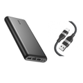Anker 337 Power Bank (PowerCore 26K) and Anker USB-A to USB-C Cable (3 ft)