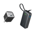 Anker Nano Power Bank (30W, Built-In USB-C Cable) and Anker Nano Charger (20W)